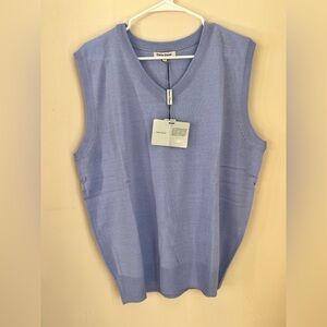 BNWT Daniel Ellissa vest size XL light blue / lavender